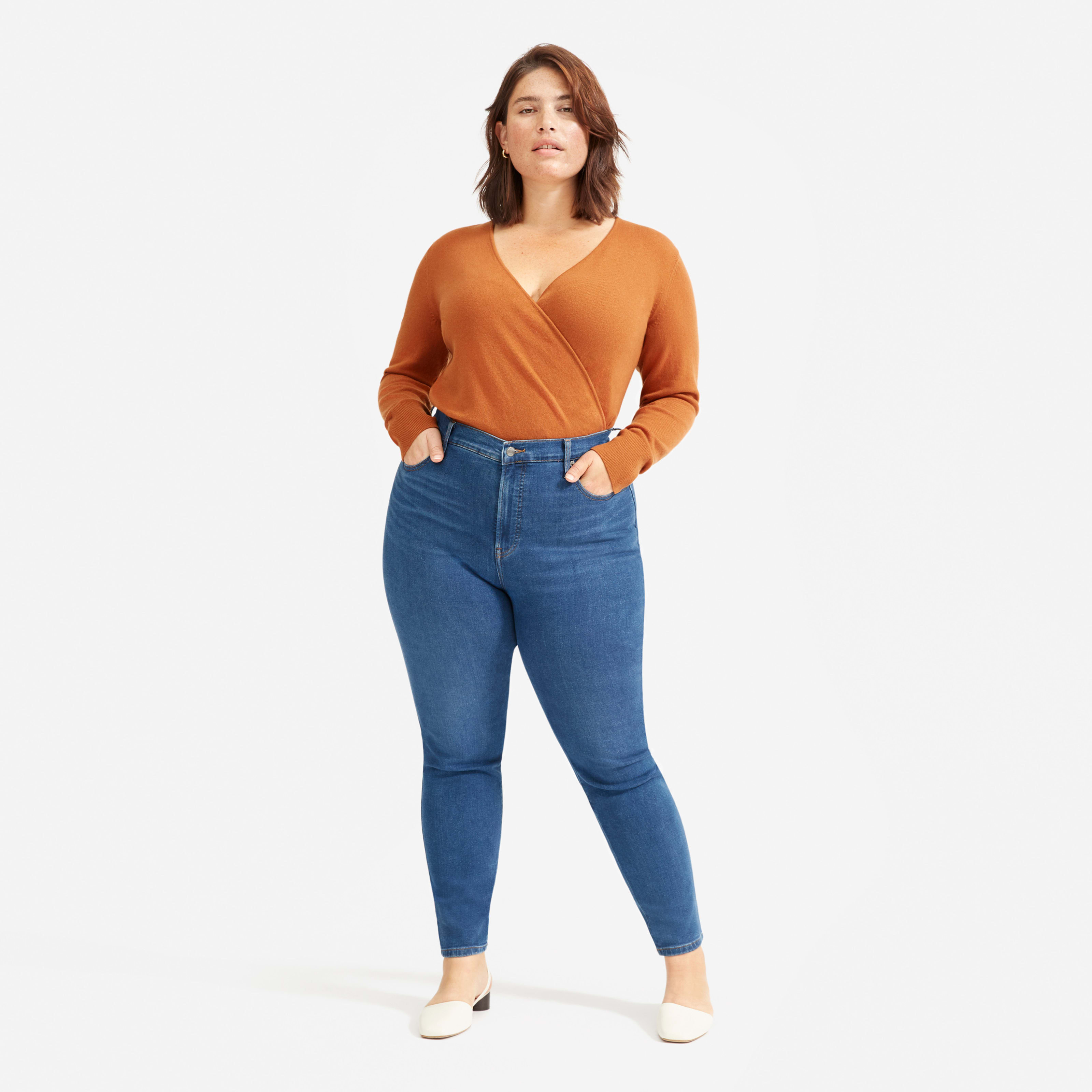 Women's Authentic Stretch High-Rise Skinny by Everlane in Mid Blue, Size 29 | Everlane