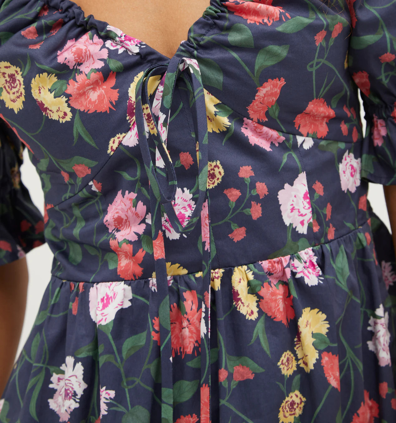 The Ophelia Dress - Black Cotton Voile | Hill House Home