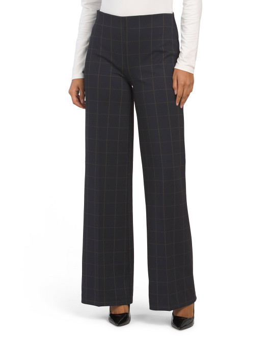 Wide Leg Plaid Pants | TJ Maxx