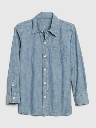 Kids Chambray Button-Up Shirt | Gap (US)