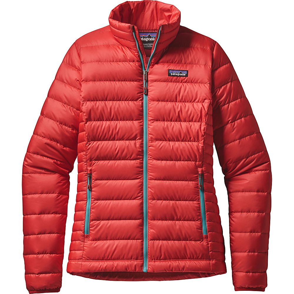 Patagonia Womens Down Jacket XS - French Red with Mogul Blue - Patagonia Women's Apparel | eBags