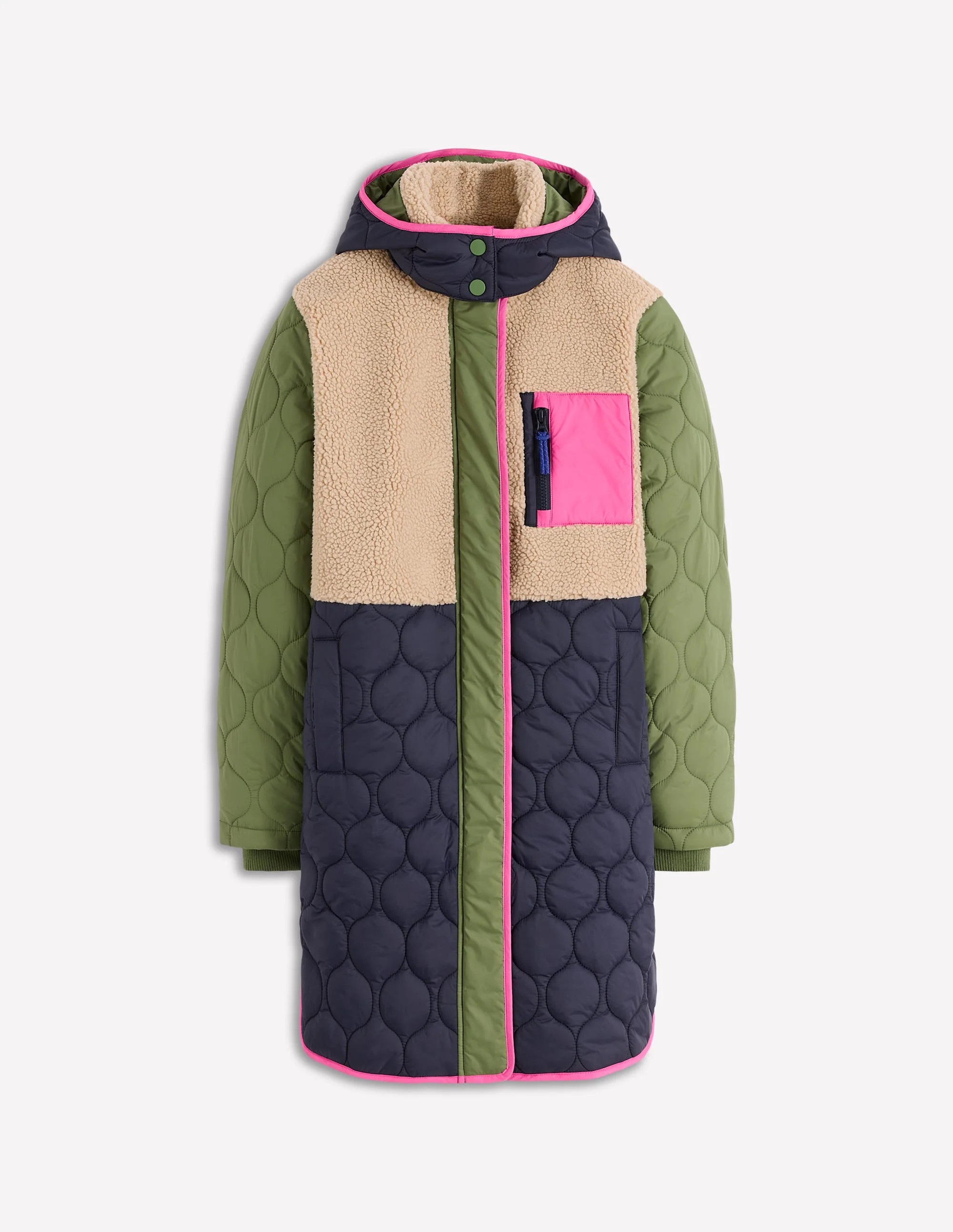 Borg Mix Coat-Multi Borg | Boden (US)