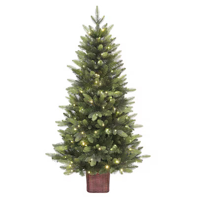 Holiday Living 4.5-ft Everett Grand Pre-lit Artificial Christmas Tree with Color Changing LED Lig... | Lowe's