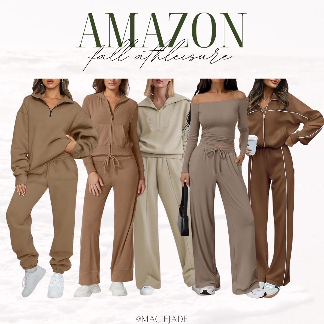Super cute and cozy athleisure sets from Amazon 🤎  Amazon finds, Amazon find, Amazon outfits, Amazon loungewear, Amazon sets, Amazon athleisure sets 

#LTKFindsUnder100 #LTKSeasonal #LTKFindsUnder50
