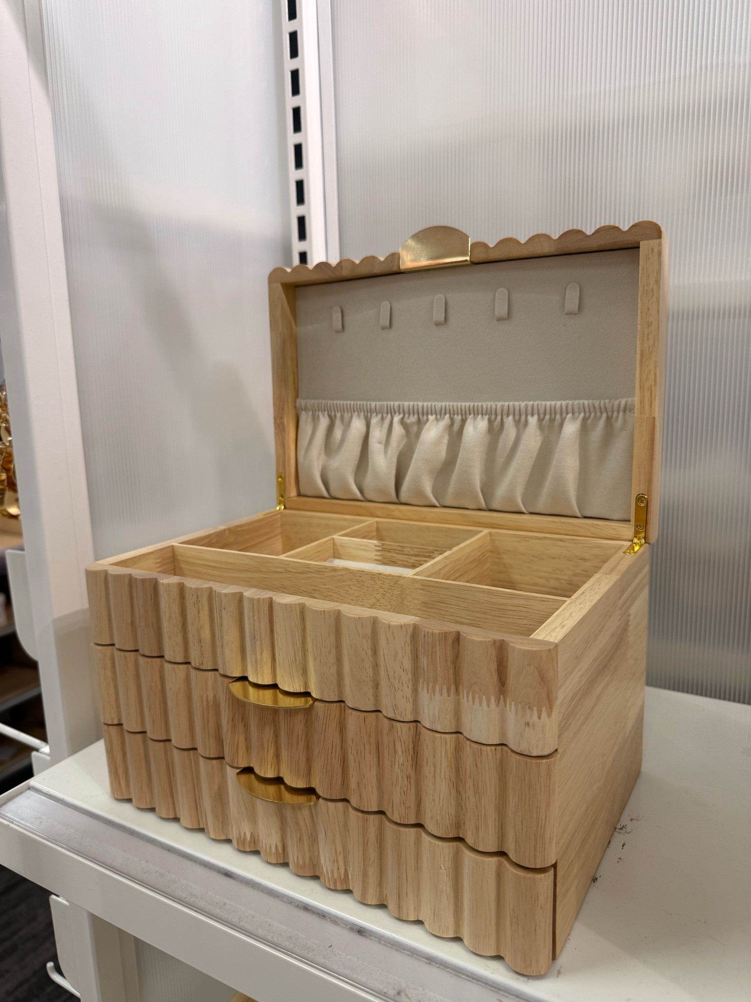 The prettiest @Target jewelry box I ever did see! Great gift idea for a graduate 

Grad gift 
Graduation 
Dorm room
Organization

#LTKHome #LTKdayinmylife #LTKU