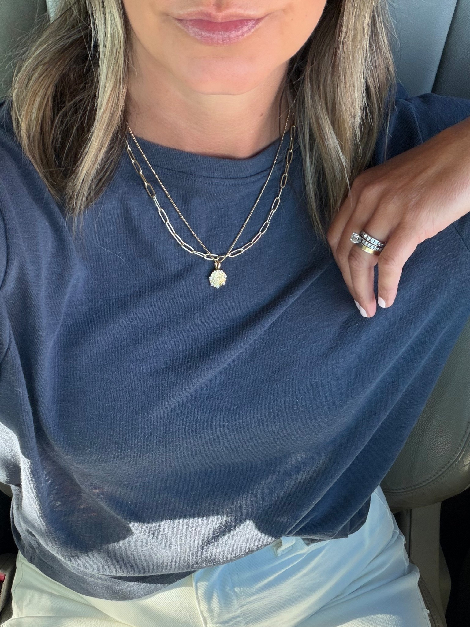 Necklace stack, this You Are My Sunshine necklace by Tony Tags would make a sweet Mother’s Day gift 

#LTKmomlife #LTKootd #LTKMothersDay
