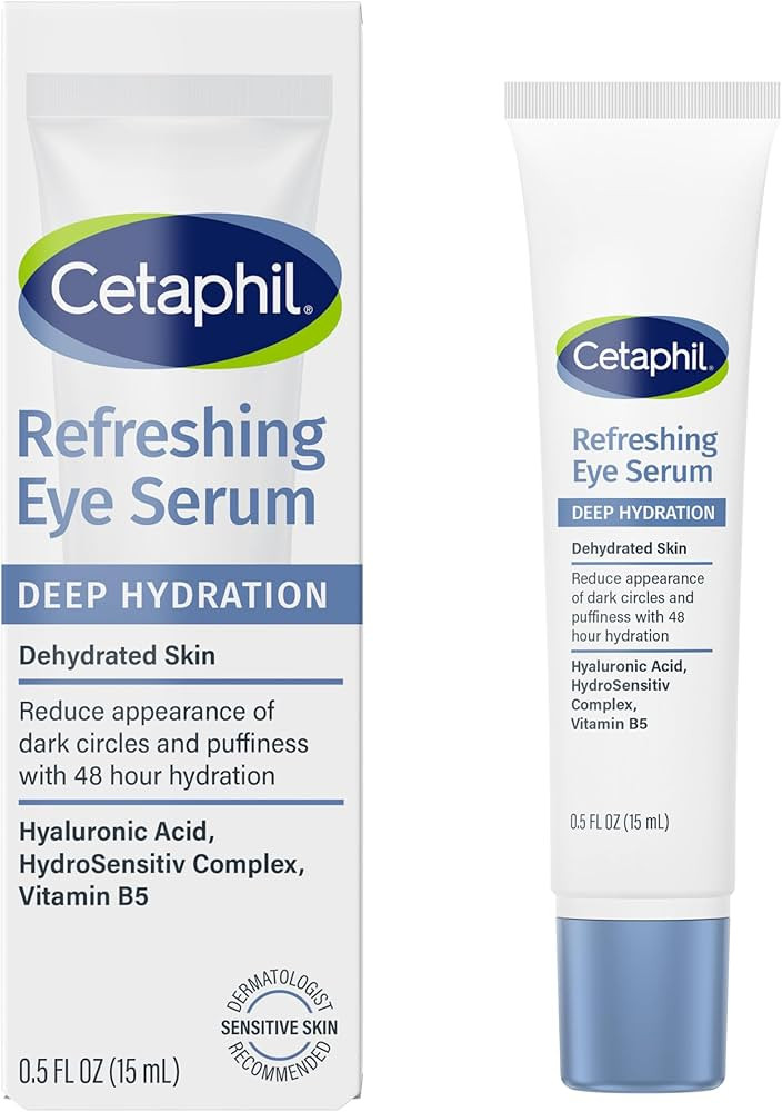 CETAPHIL Deep Hydration Refreshing Eye Serum, 0.5 fl oz, 48Hr Hydrating Under Eye Cream to Reduce... | Amazon (US)