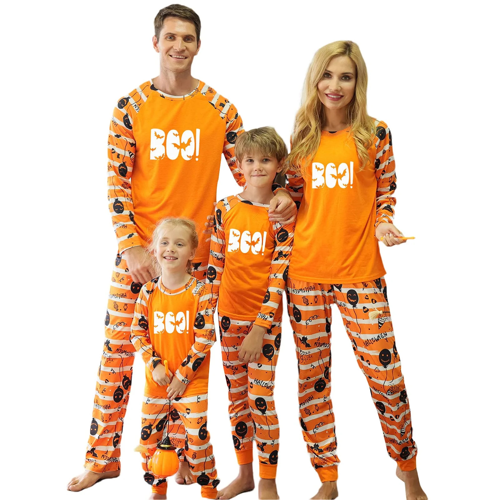 Shuttle tree Family Pajamas Matching Sets Halloween Pumpkin Sleepwear for Baby Adults and Kids Ho... | Walmart (US)
