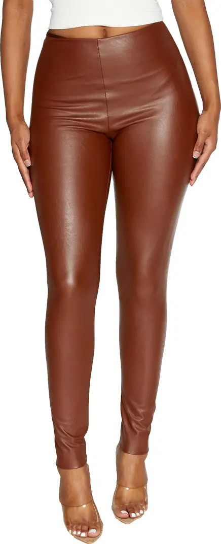 Naked Wardrobe Seamless Faux Leather Leggings | Nordstrom | Nordstrom
