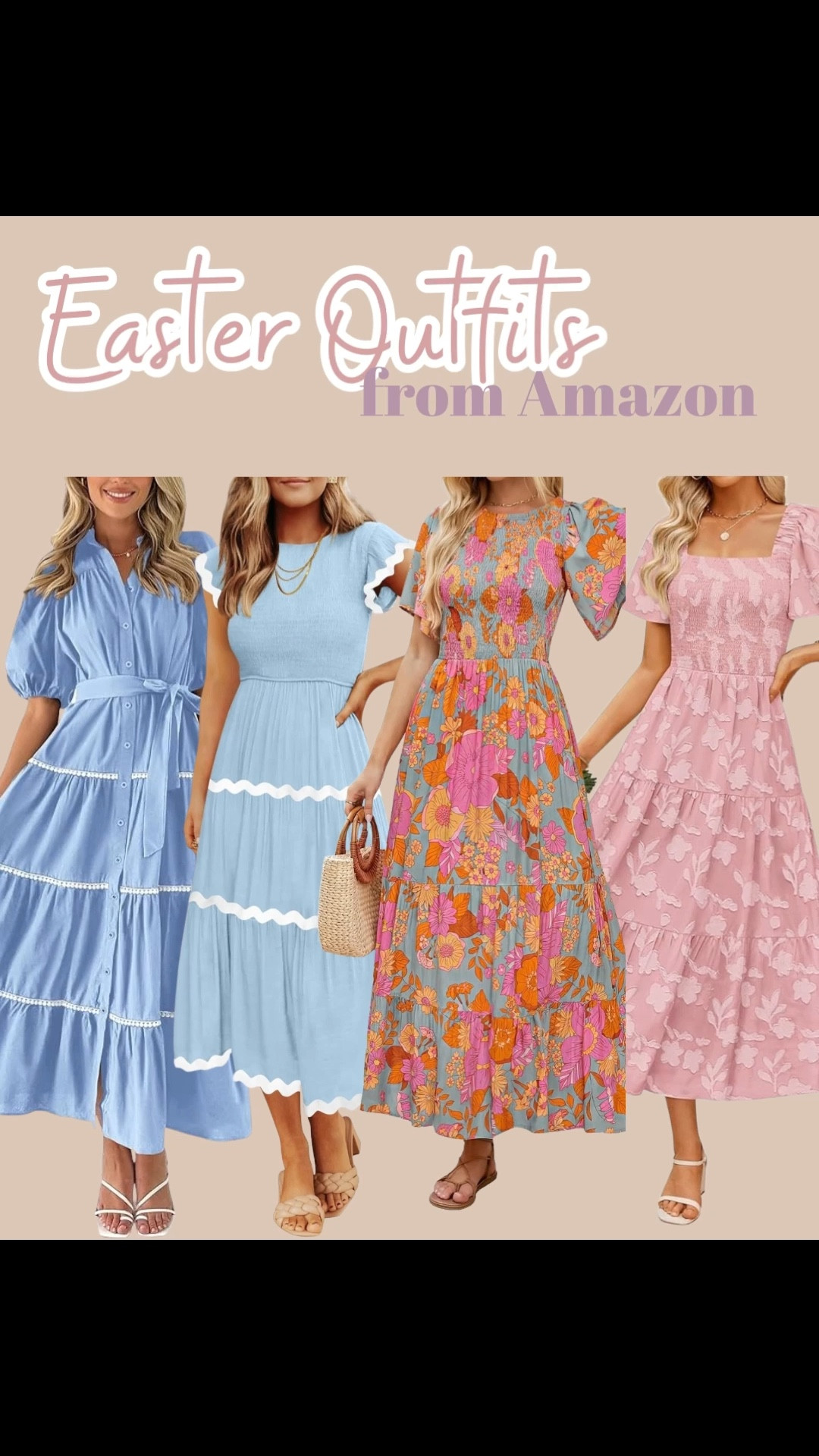 Easter dresses from Amazon! 

Amazon dresses, Amazon dress, spring dress, floral dress, Easter outfit, church outfit, Amazon finds, Amazon fashion, spring outfit ideas from Amazon, wedding guest dresses, workwear dresses, maxi dress, blue dress, pink dresss

#LTKBump #LTKWedding #LTKSeasonal