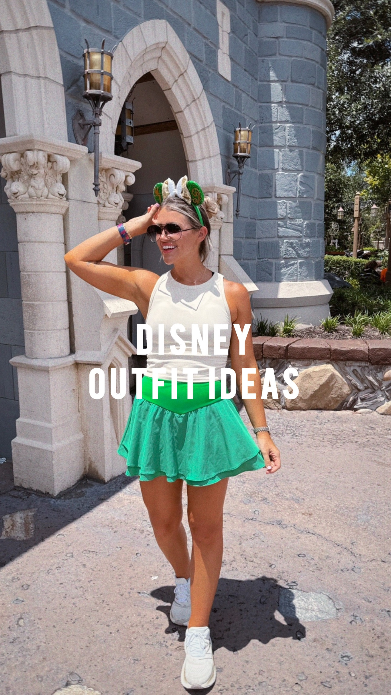 Disney outfit ideas for spring break 🏰 pretty much everything is Amazon! LMK if you want a part 2. ✨ And don’t forget— you can go to my LTK profile and type in “Disney” and sooo many of my outfits over the last year or so will pop up for you to shop from, or just use as inspo with what you may already have! 💕

Here’s a breakdown of sizing in each: *for reference, I’m 5’3.5”, size 2 or small is my true size. If I state TTS (true to size), I’m in my true sizing.. if not, I’ll note it below: 
🧚🏻 Tinker bell for MK: size M tank (I can’t live without these Amazon tanks!) // skort is TTS.
💙 R2-D2 ears with the FP inspired dress for HS is TTS.
🐀 Ratatouille look for EPCOT: size M shorts // S tee (runs oversized!! I tucked mine up into my bra here.. you could cut it, leave it out, or even tie it up in the back with a small, elastic hair tie). 
🐆 AK: same shorts, TTS // and TTS small tee. 

#disneyoutfits #disneymoms #disneymom #springbreak #springbreakflorida #disneyspringbreak #springbreakstyle #disneyoutfit #disneyfit #disneystyle #amazonfinds 