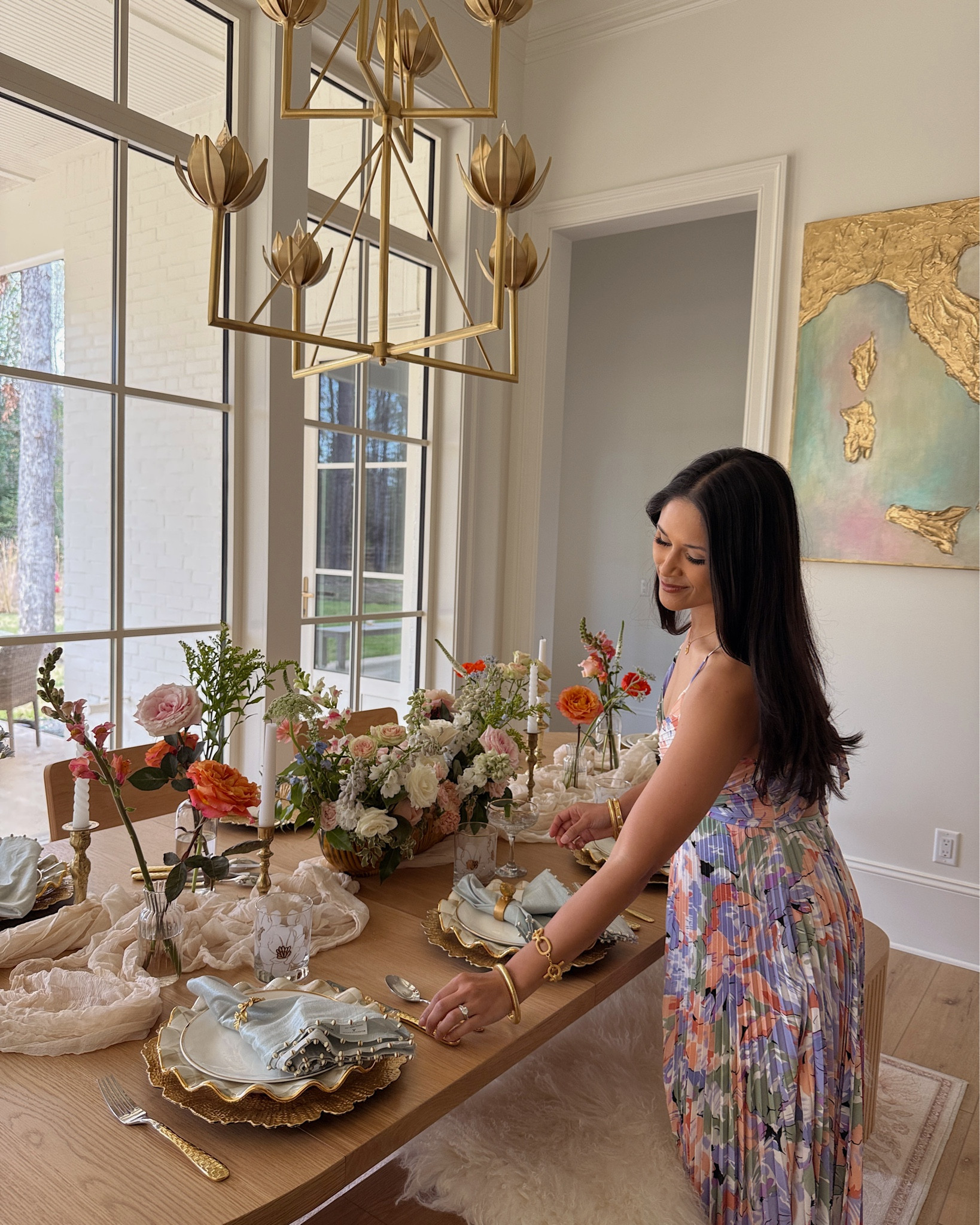 Linking to as many details as I can from my latest dinner party from my @ASTR the Label midi dress and @dolcevita shoes to my @mackenziechilds tablescape and lighting. 

#LTKPetite #LTKHome #LTKootd