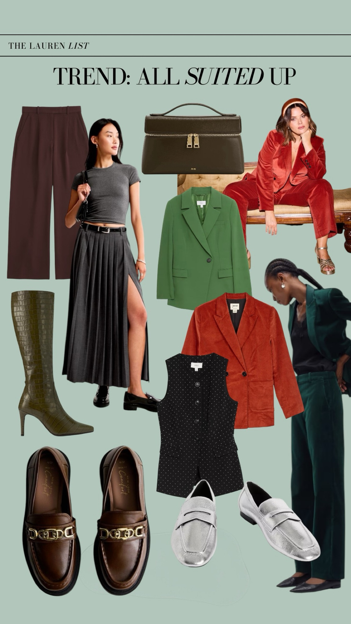 Trend: All Suited Up - Curves Edition. Sharing some of my top picks for curve fashion based on some of my fave upcoming AW trends. 
Includes size inclusive pieces and wide foot/curve calf shoes. 
Some of my fave stand out pieces:
✨Freya knee high boots 
✨Brown wide fit loaders 
✨Burnt orange velvet suit 

#LTKuk #LTKplussize #LTKworkwear