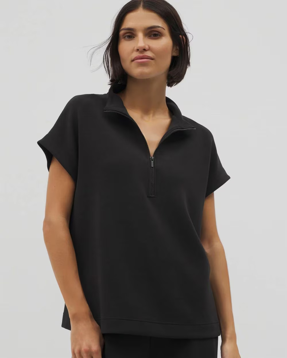 Luxe Modal Quarter Zip Top | Soma | SOMA