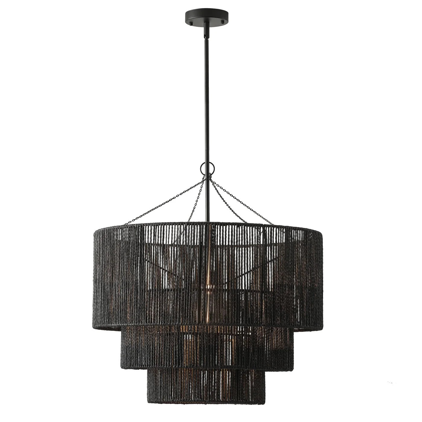 Aiwen Black Novelty Pendant Light Woven Chandelier Creative Light Fixture | Walmart (US)