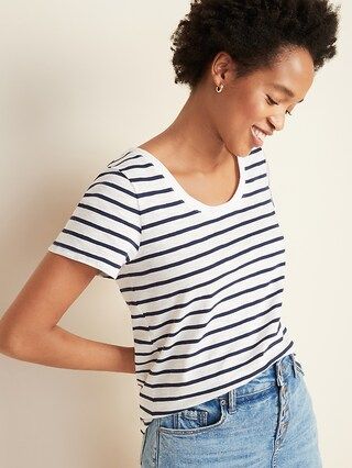 EveryWear Striped Slub-Knit Tee for Women | Old Navy (US)