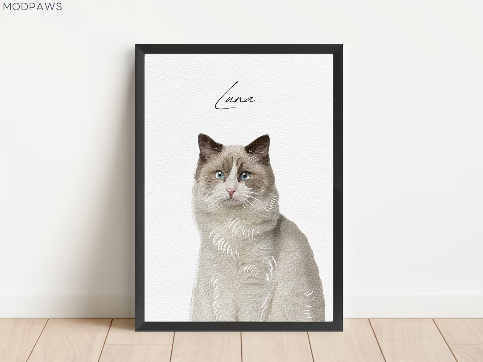 Custom Watercolor Portraits Using Pet Photo Personalized Digital Dog Portraits Cat Portraits Cust... | Etsy (US)