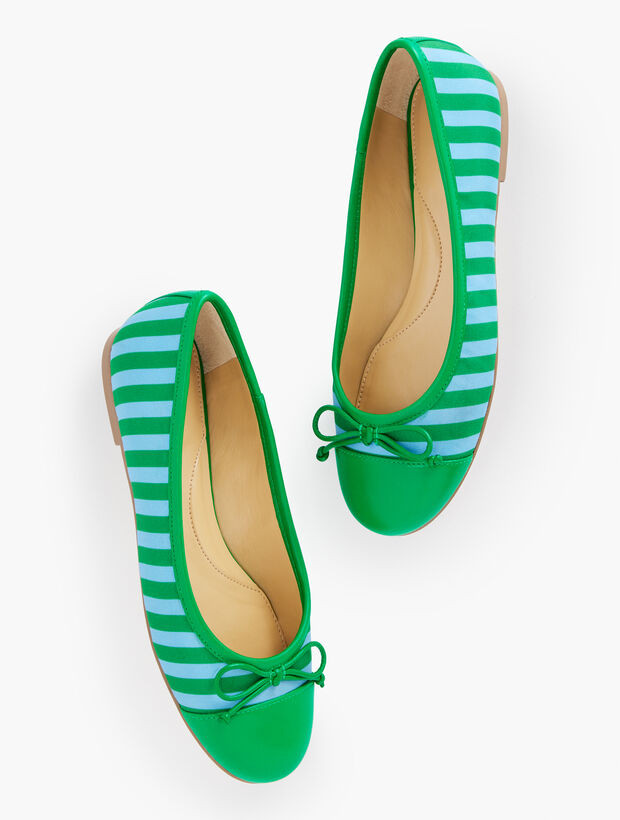 Blair Cap Toe Ballet Flats - Sateen | Talbots