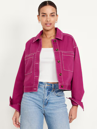 Crop Utility Jacket | Old Navy (US)