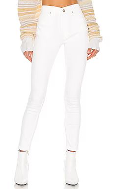 Hudson Jeans Barbara High Waist Super Skinny Ankle in Aurora from Revolve.com | Revolve Clothing (Global)