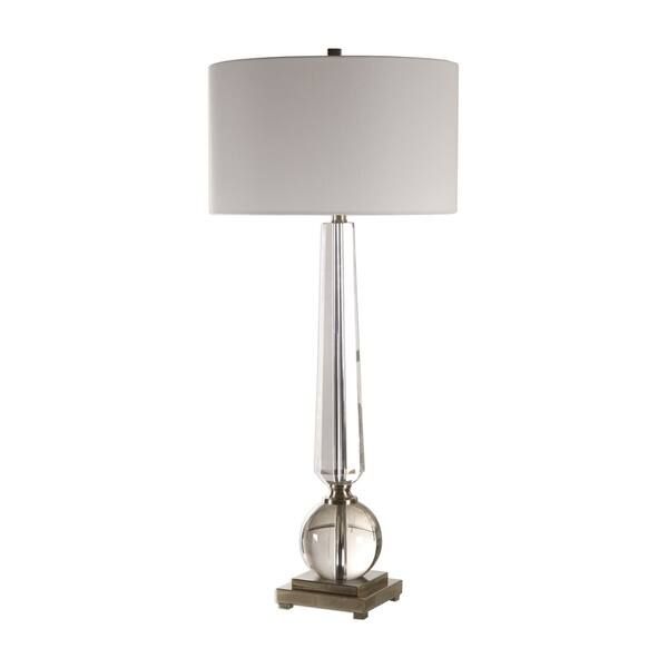 Uttermost Crista Clear 1-light Table Lamp | Bed Bath & Beyond