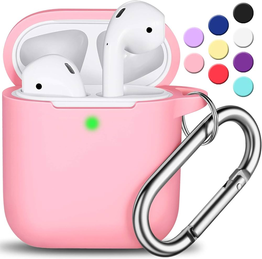 R-fun Compatible with AirPods Case Cover, Soft Silicone Protective Cover with Keychain for Women ... | Amazon (US)