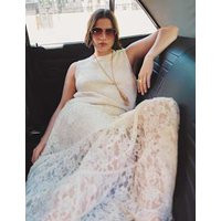 Womens M&S Collection Lace Maxi Tiered Skirt, Ivory | Marks and Spencer US