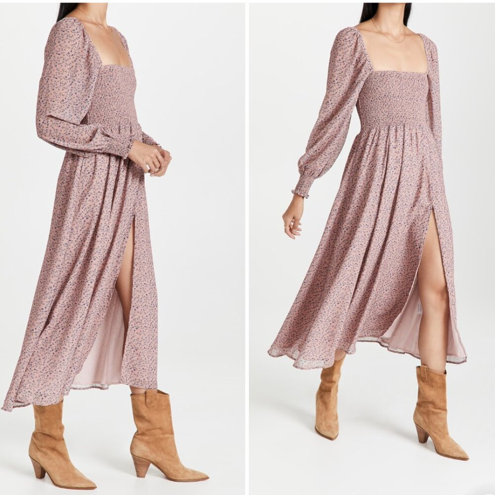 O.P.T. Classic Smocked Maxi Dress in Salmon Sz L - NWT!! | Poshmark