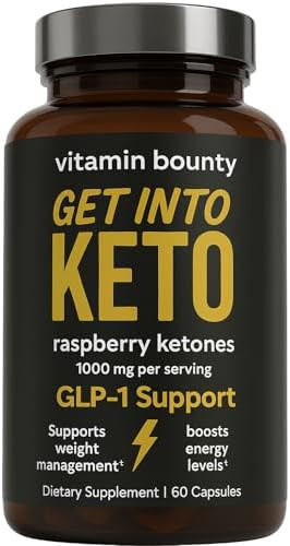 Vitamin Bounty Premium Raspberry Ketones Supplement - Keto Pills for Weight Loss - Promotes Ketos... | Amazon (US)