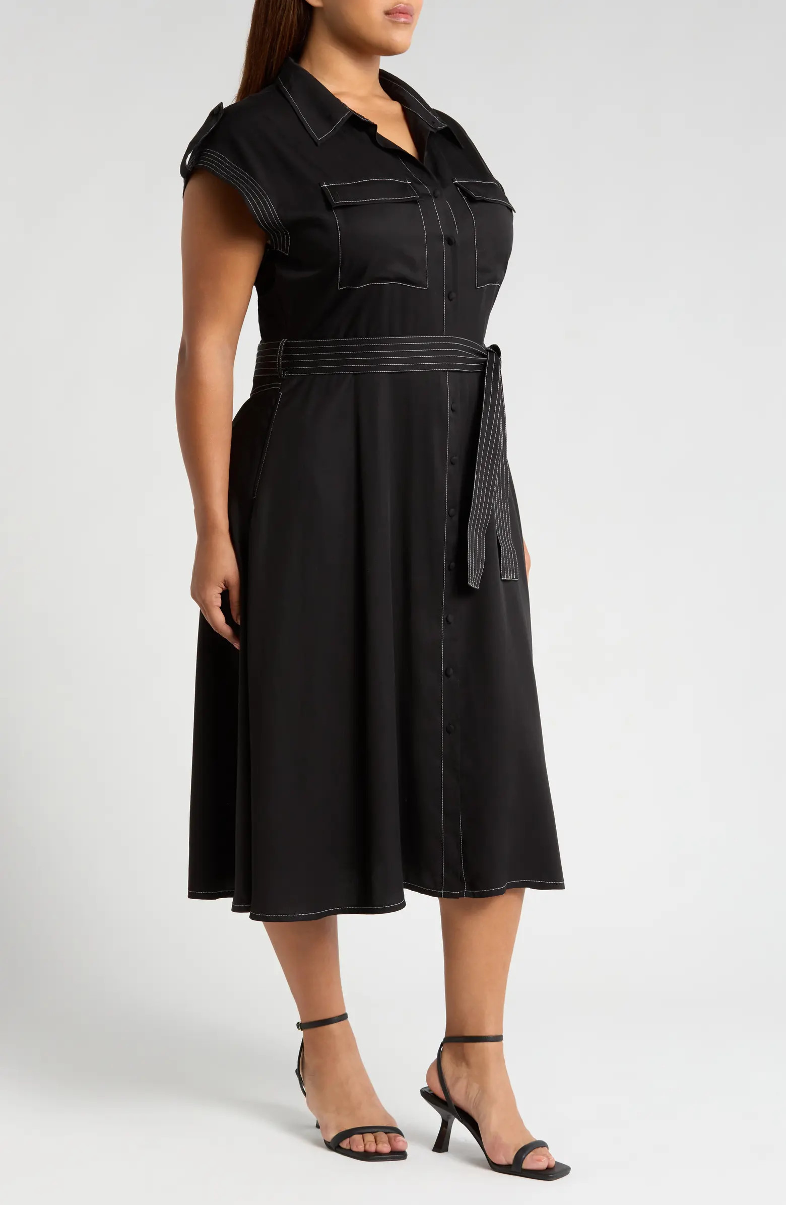 Josette Beltled Midi Shirtdress | Nordstrom