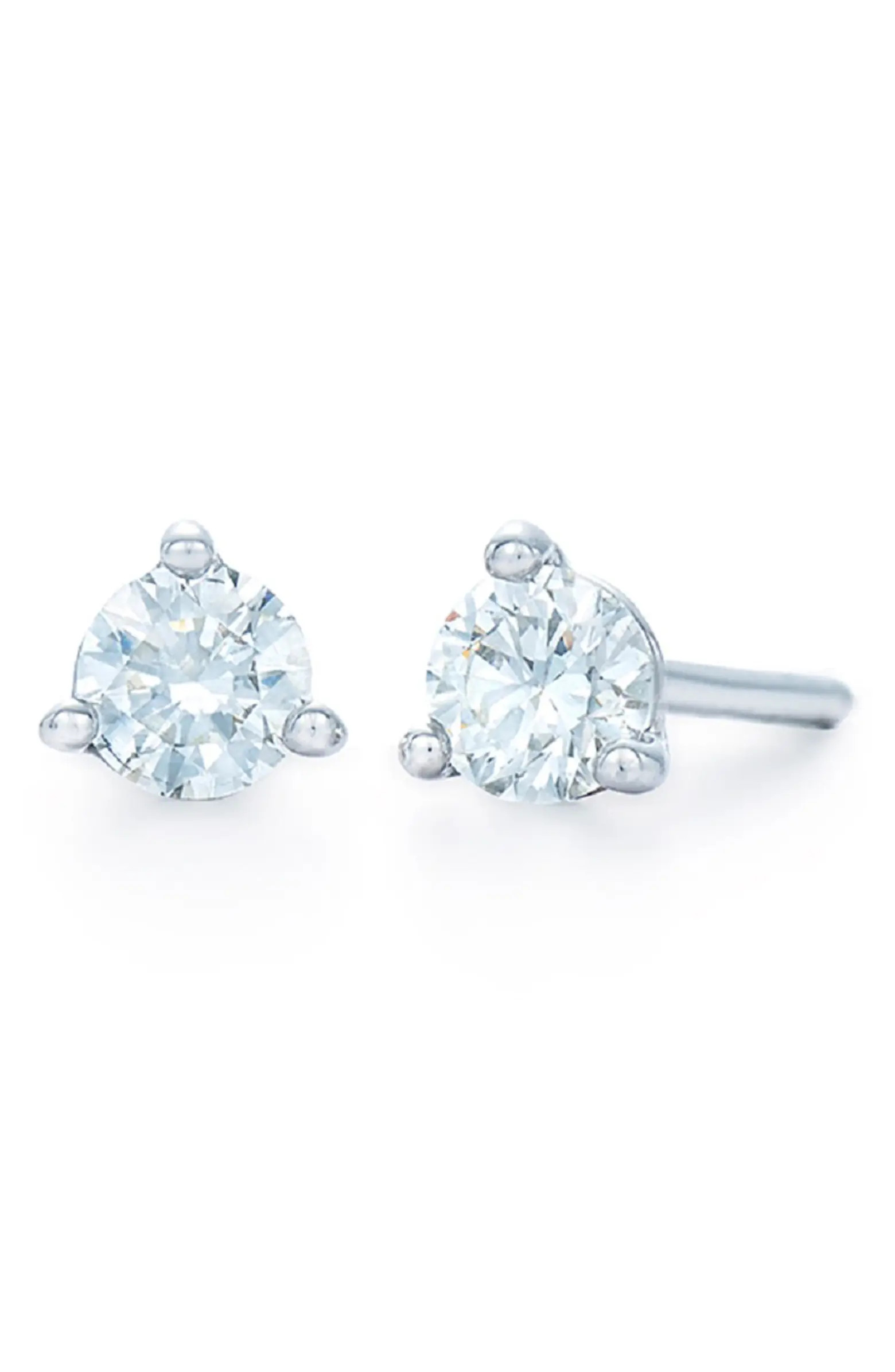 0.33ct tw Diamond & Platinum Stud Earrings | Nordstrom