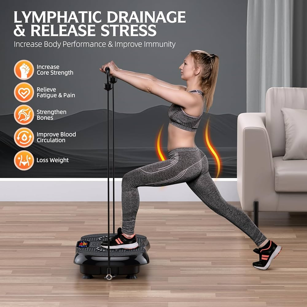 Vibration Plate Exercise Machine, Lymphatic Drainage Machine for Weight Loss, Shake Vibrating Pla... | Amazon (US)