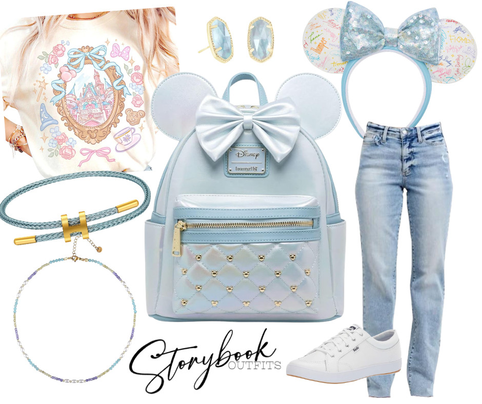 Pastel princess vibes for a full day at the Disney castle.
Light blue, gold details, and that dreamy fairytale energy! 

 #LTKTravel
