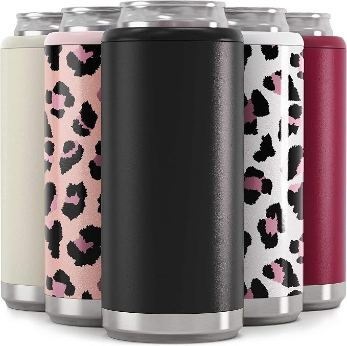 Maars Skinny Can Cooler for Slim Beer & Hard Seltzer | Stainless Steel 12oz Sleeve, Double Wall V... | Amazon (US)