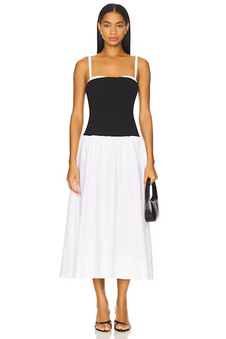Show Me Your Mumu Hepburn Midi Dress in Black & White from Revolve.com | Revolve Clothing (Global)
