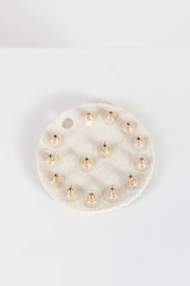 Gold Heart Stud Earring Set | Pink Lily