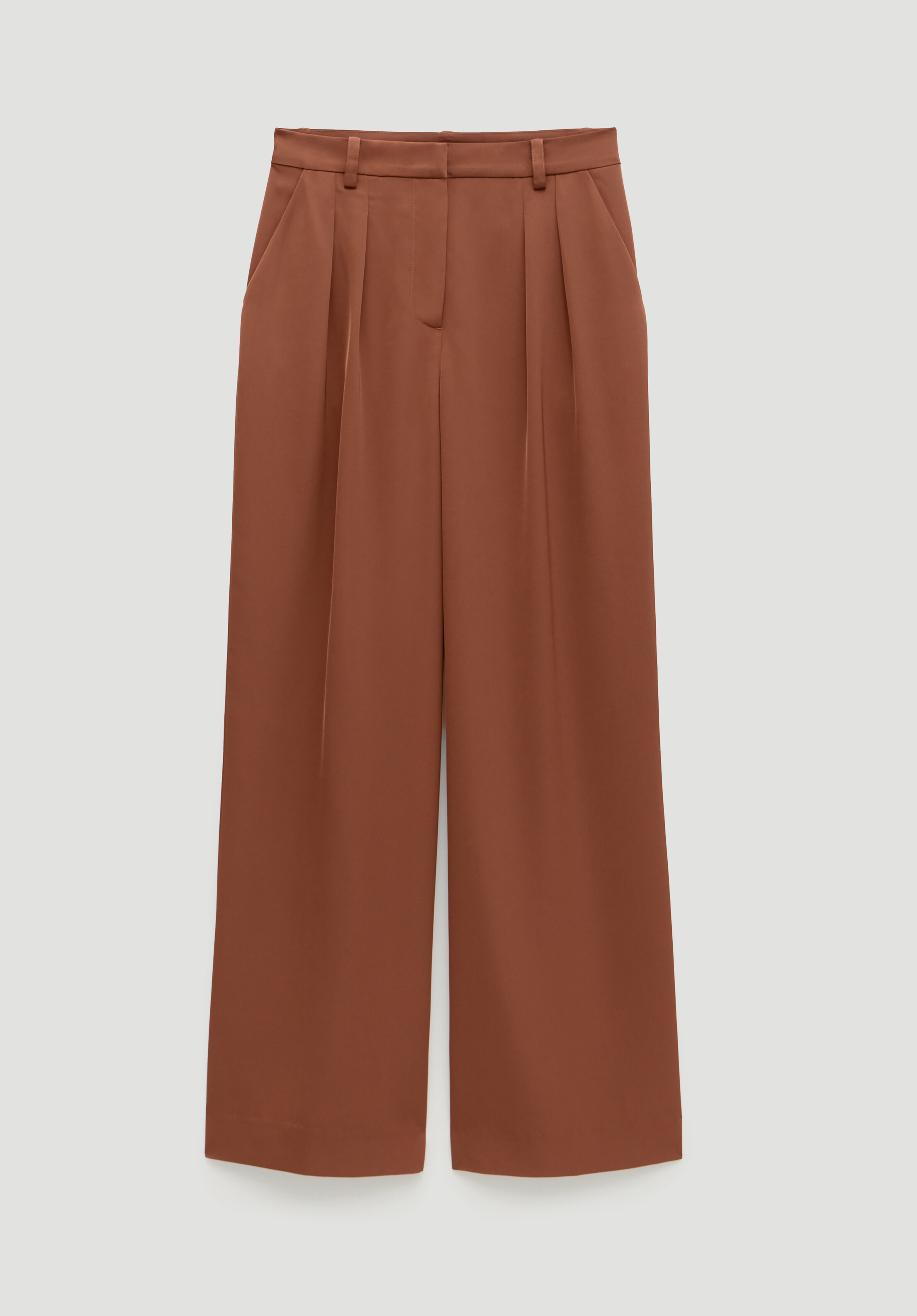 Lya Satin Twill Wide Leg Trousers | Hush UK