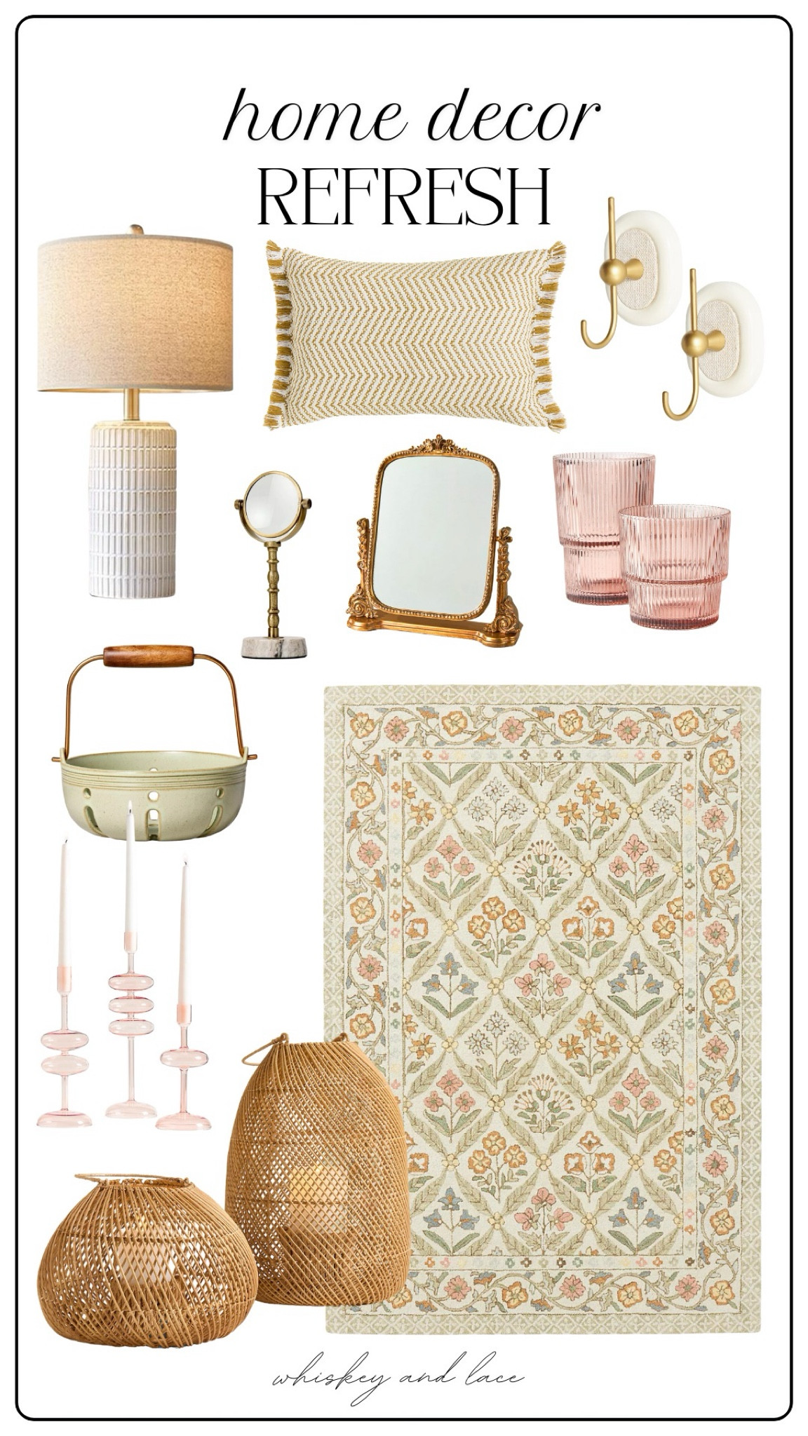 Craving a little home decor refresh after the holiday season? These neutral and timeless finds will add a pretty touch to your living room, entryway, or kitchen. I’m obsessed with this area rug from Anthropologie (which would also look adorable in a little girls room) and I also love this Amazon table lamp! Plus, Target just released some new spring decor finds. I know it’s super early to be thinking about the season ahead but those items are sure to sell out fast! Sharing just a couple favorites from that line here as well… 

#LTKFindsUnder100 #LTKHome #LTKFindsUnder50