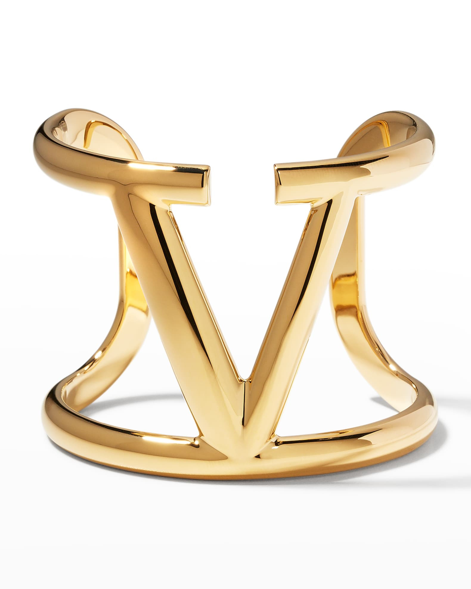 Metal V-Logo Bracelet | Neiman Marcus