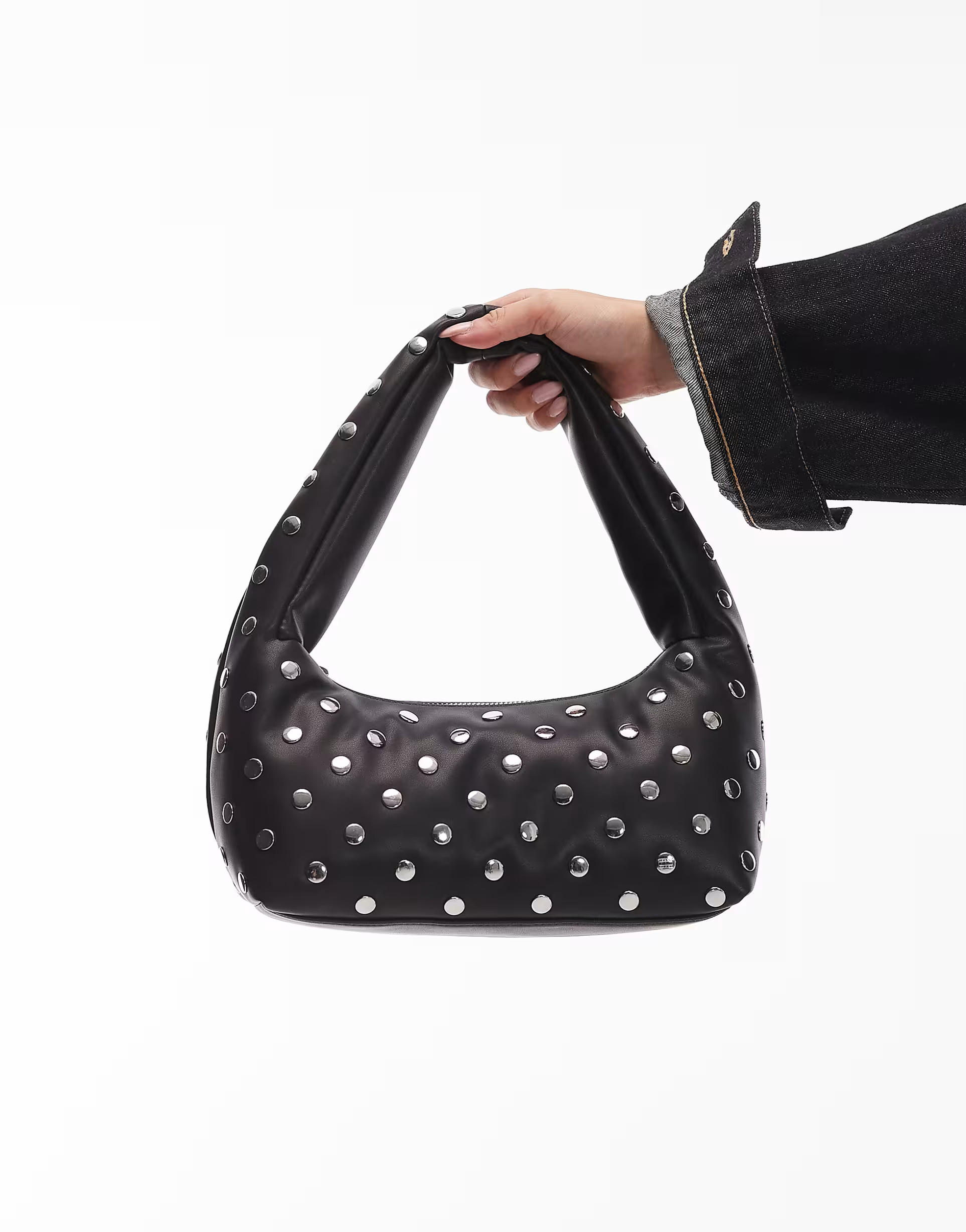 Tommy Jeans studded leather shoulder bag in black | ASOS | ASOS (Global)