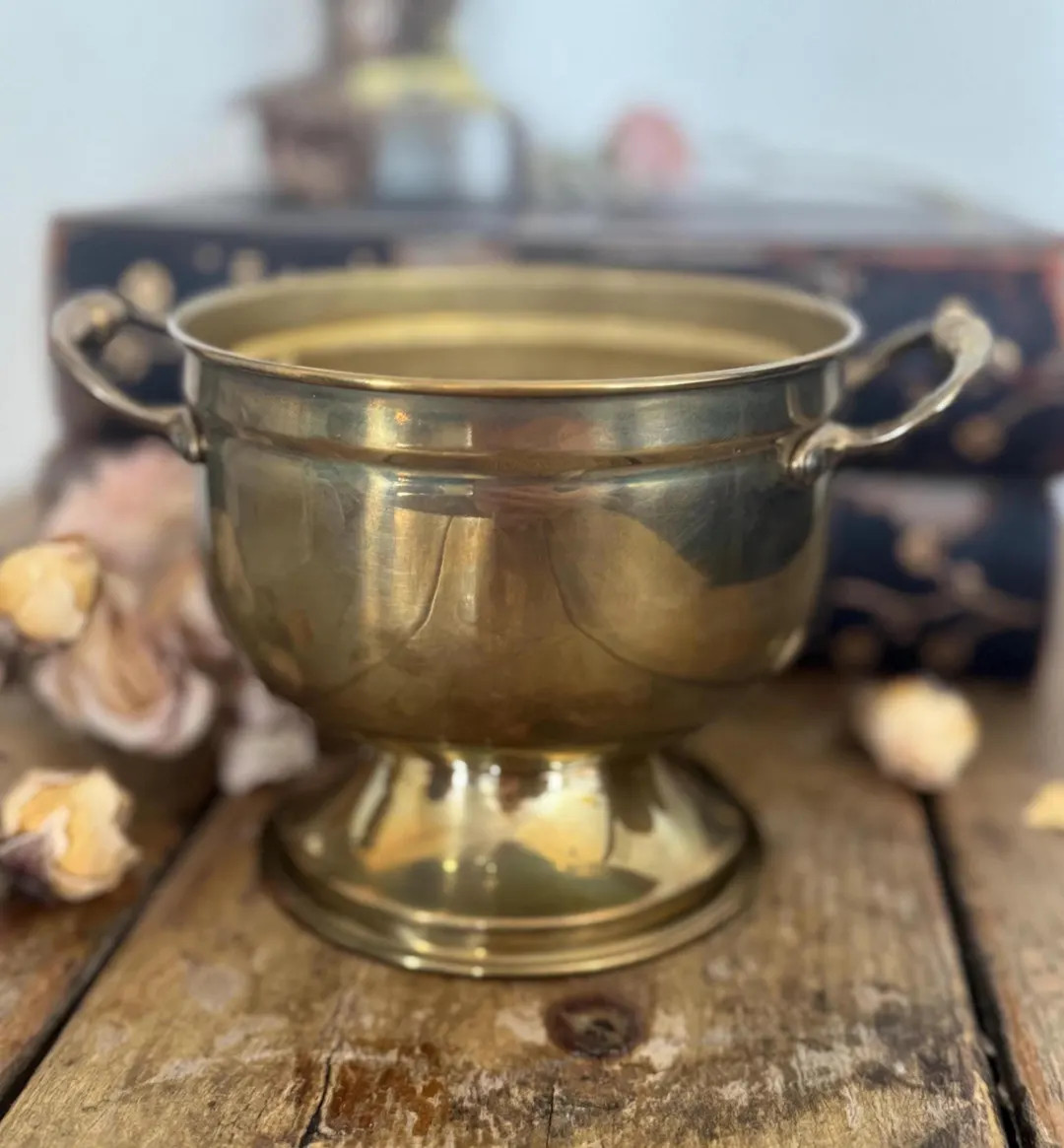 Vintage Brass Planter/bowl - Etsy | Etsy (US)