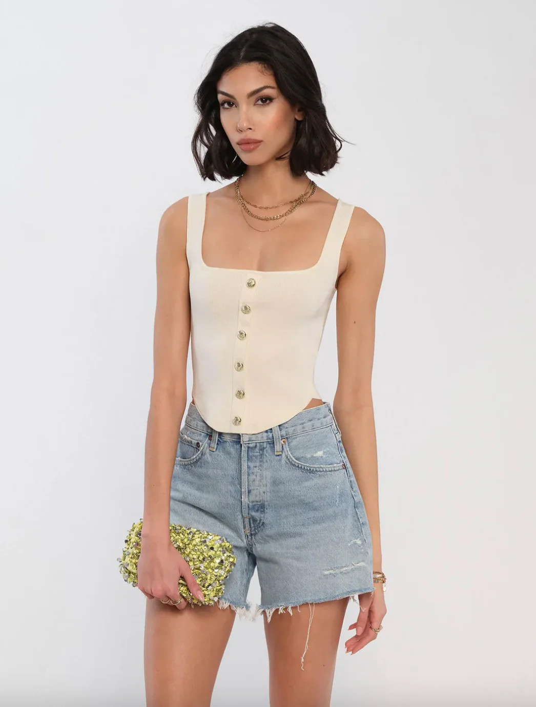 Gracie Top-Ivory | Linen & Flax Co