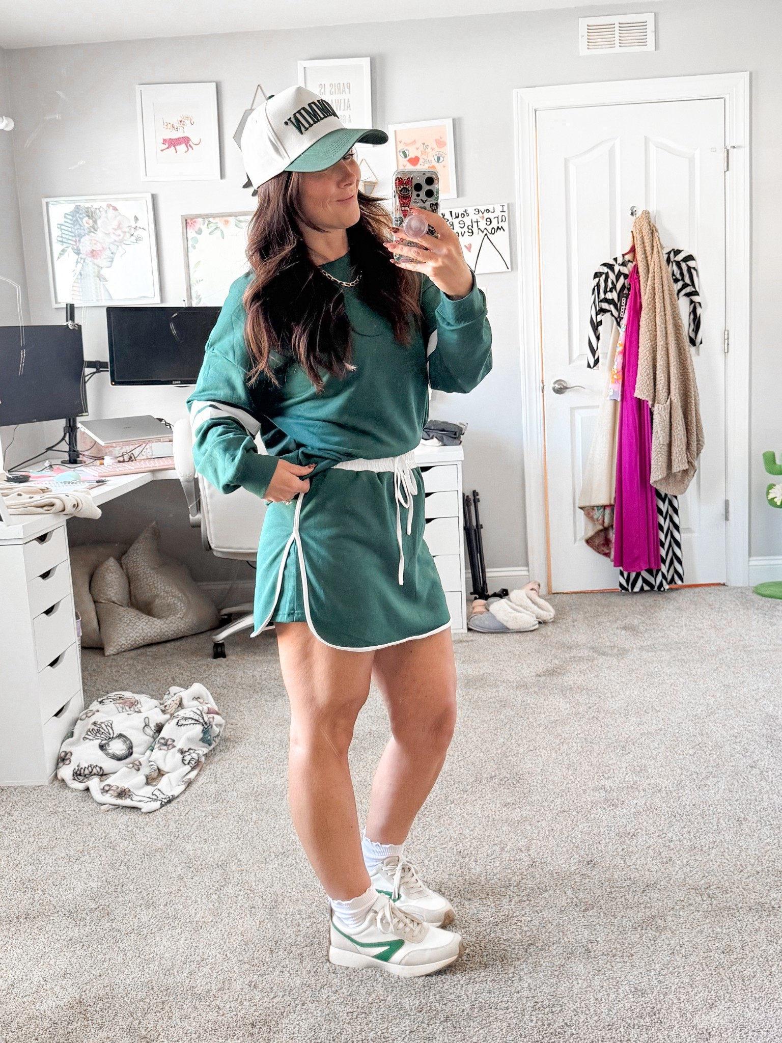 Another Saturday, another sport mom look. The built-in shorts sell it, of course. Can also be worn as separates! And comes in many colors, for whatever your team colors are. 

Sport set. Skirt set. Athleisure set. Amazon set  

#LTKFindsUnder50 #LTKActive #LTKSaleAlert
