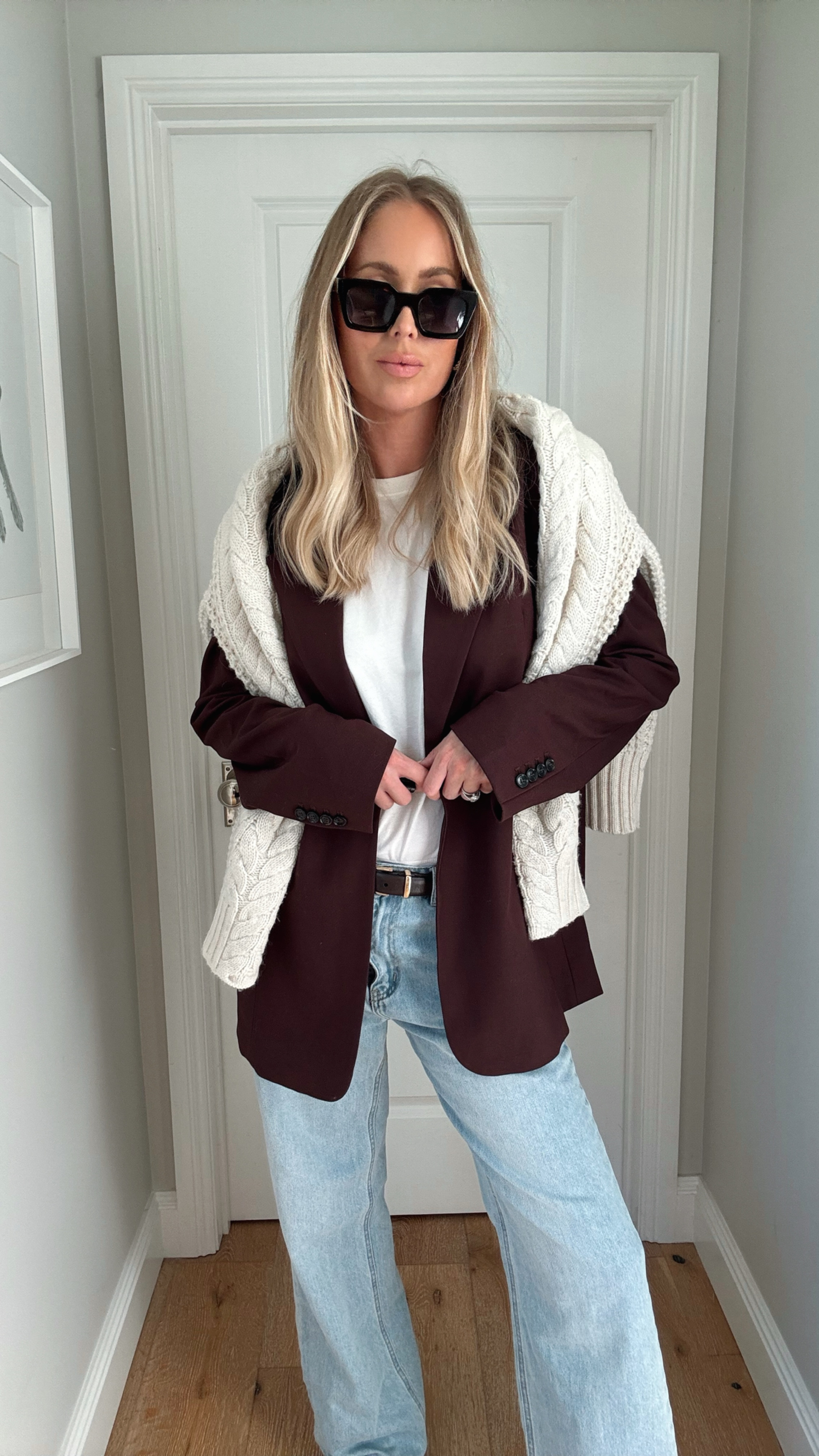 Styling my new favourite blazer and shoes. For size reference, I’m wearing a size 12 in the blazer. It has an intentionally oversized fit—so if you prefer a more tailored look, stick to your usual size, or size down if you’re petite. A go-to, effortless look for Autumn/Winter

#LTKaustralia #LTKstyletip #LTKwinter