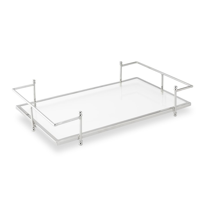 Stainless Steel and Glass Tray | Williams-Sonoma
