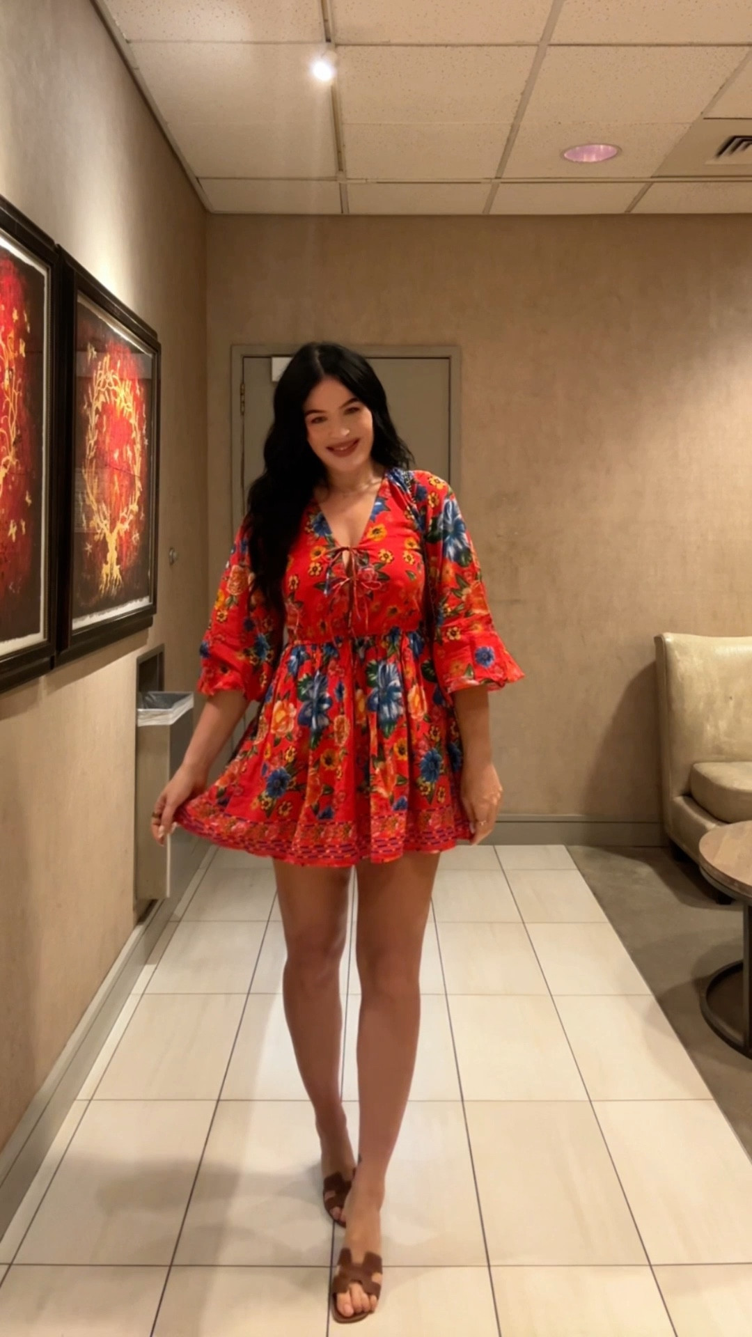 This dress is now on sale, would look great with tights and boots, even a cardigan  in colder climates ❤️ #dresses #dress #red 

#LTKFindsUnder100 #LTKSaleAlert #LTKFindsUnder50