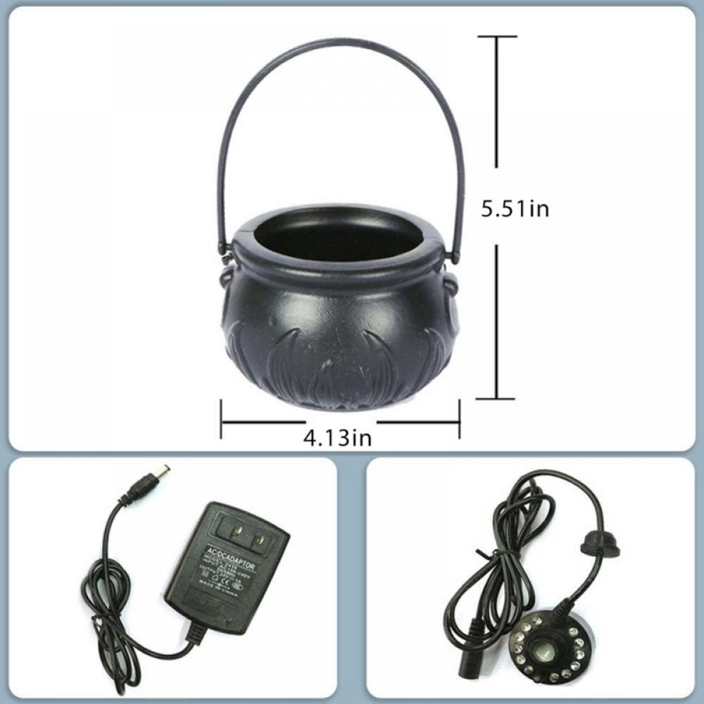 Halloween Party Decorations - Witches Cauldron with lights Mist - Black Plastic Bowl Decor - Hocu... | Walmart (US)