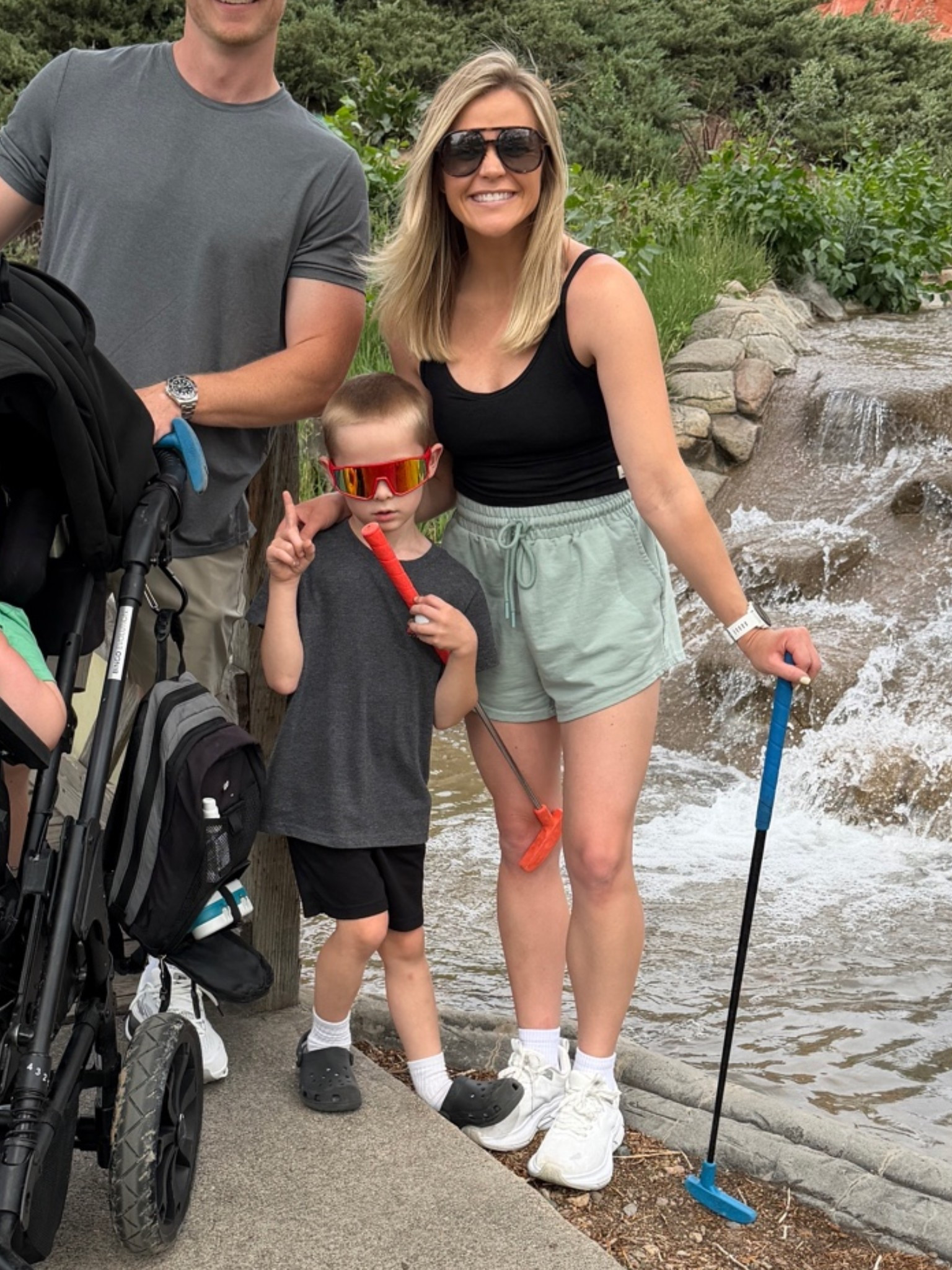 Shoes - Amazon - like HOKAs but way cheaper, LOVE them 
Socks - bombas
Loveee these Amazon sweat shorts, so comfy, I size up to M 
Vuori tank TTS
Amazon sunglasses

#LTKootd #LTKmomlife