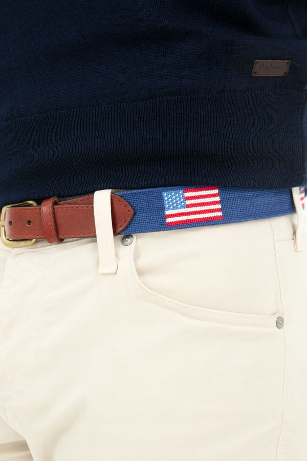 American Flag Needlepoint Belt | Tuckernuck (US)