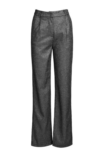 Pantalon large taille haute à paillettes | Boohoo.com (FR)